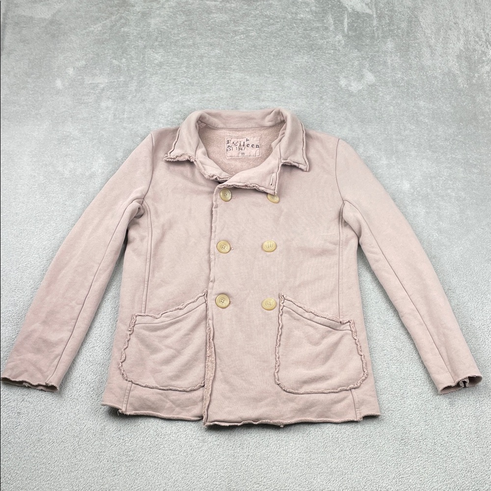 NEW Frank & Eileen XS 100% Cotton Taupe Beige Belfast Double Breasted Coat